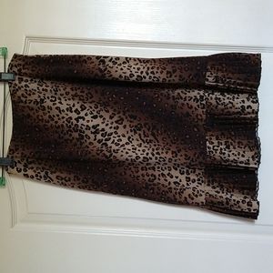 BCBG skirt with pleated hem